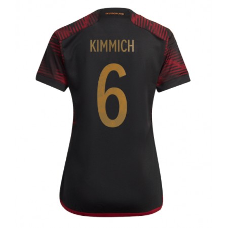 Tyskland Joshua Kimmich 6 Matchtröjor Dam Borta Fotbollströja VM 2022